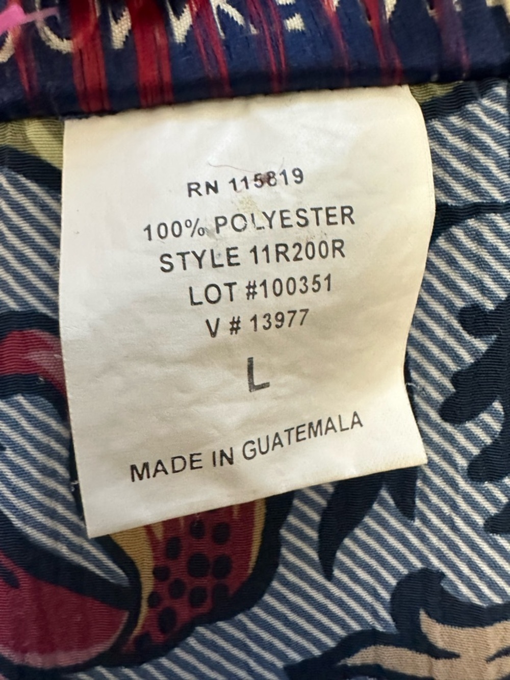 Vintage Donnkenny Blouse Floral Multicolor size Large - Picture 4 of 4